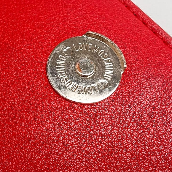 Lightly used LOVE MOSCHINO Embellished faux leather Vegan Leather shoulder bag - Picture 7 of 11